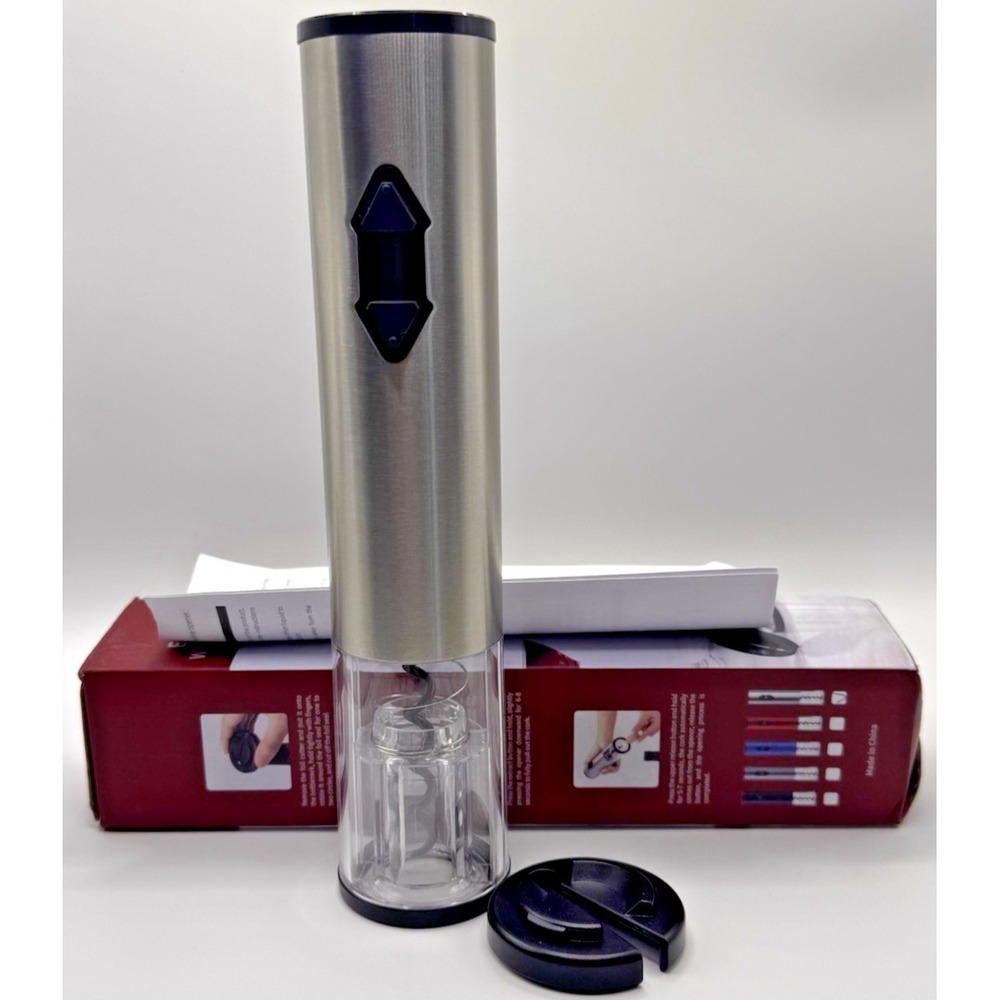 Electric Wine Opener Automatic Corkscrew Stainless Steel Wine Bottle Opener Foil